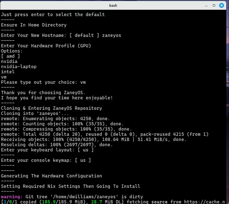 Second Part Of Install